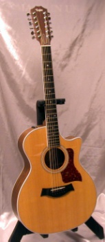 Taylor 400 Series 454CE 12 String Grand Auditorium Spruce/Ovangkol Acoustic Electric Guitar