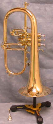 Courtois AC155R10 Professional Flugel Horn w/ Gold Brass Bell