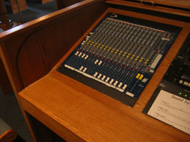 Church mixing desk