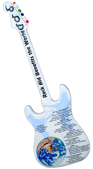 Rock Aid guitar back